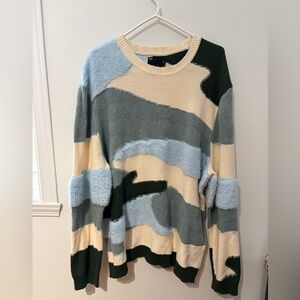 Multicolor Camouflage Sweater